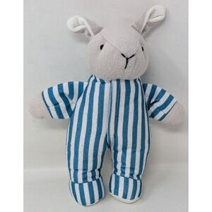 Goodnight Moon Bunny Rabbit Plush Kids Preferred 8" Striped Pajamas Rattle Toy